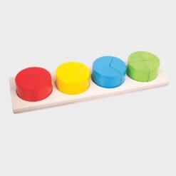 ξυ΄λινο παιχνίδι μαθηματικών δισκάκι με πολύχρωμους κύλινδρους