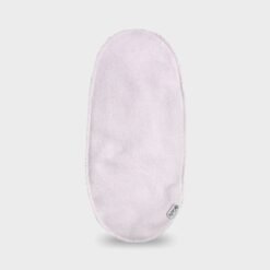 πανάκι για τις γουλίτσες οβάλ από φροτέ ύφασμα διπλής όψης ροζ