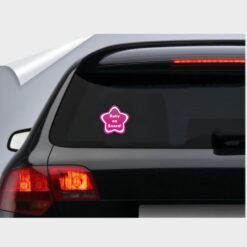 αυτοκόλλητο για το αυτοκίνητο baby on board ροζ αστέρι